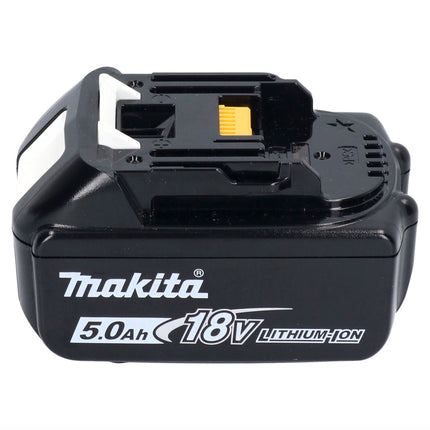 Makita DDF 485 T1X1 Perceuse-visseuse sans fil 18 V 50 Nm sans balais + 1x Batterie 5,0 Ah + kit d'accessoires - 74 pièces + Mallette - sans chargeur