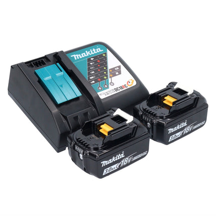 Makita DTD156RFX1 Visseuse à percussion sans fil 155Nm 18V 1/4" + 2x Batteries 3,0Ah + Chargeur + Coffret + Set d'accessoires, 74 pcs.