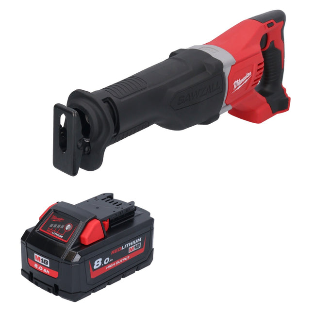 Milwaukee M18 BSX-801 Recipro Sbelsge Batteria 18 V + 1x 8,0 Ah Batteria - senza caricabatterie