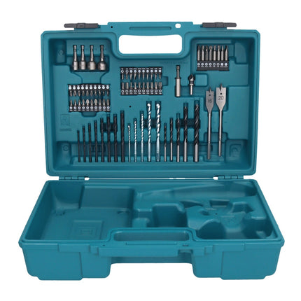 Makita DTD 156 SY1X1 Akku Schlagschrauber 18 V 155 Nm 1/4" + 1x Akku 1,5 Ah + Ladegerät + 74 tlg. Zubehörset + Koffer