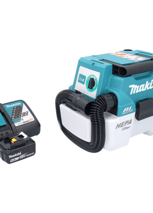 Makita DVC 750 LRG1 cordless hoover LXT 18 V 67 mbar 7.5 l brushless + 1x rechargeable battery 6.0 Ah + charger