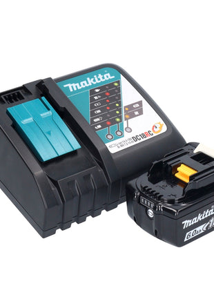 Makita DVC 750 LRG1 cordless hoover LXT 18 V 67 mbar 7.5 l brushless + 1x rechargeable battery 6.0 Ah + charger