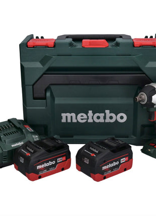 Metabo SSW 18 LT 300 BL avvitatore a impulsi a batteria 18 V 300 Nm brushless + 2x batteria ricaricabile 5,5 Ah + caricatore + metaBOX