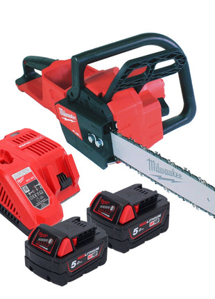 Milwaukee M18 FCHS35-502 Cordless chainsaw 18 V 35 cm 12.4 m/s + 2x battery 5.0 Ah + charger