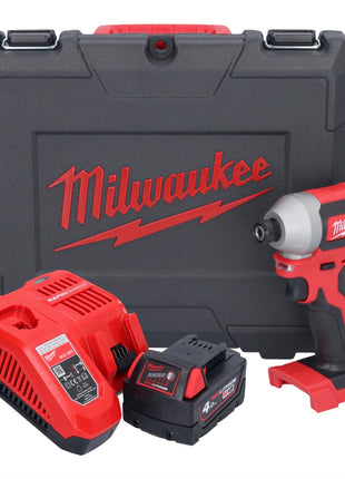 Milwaukee M18 CBLID-401C Akku Schlagschrauber 18 V 180 Nm 1/4" Brushless + 1x Akku 4,0 Ah + Ladegerät + Koffer