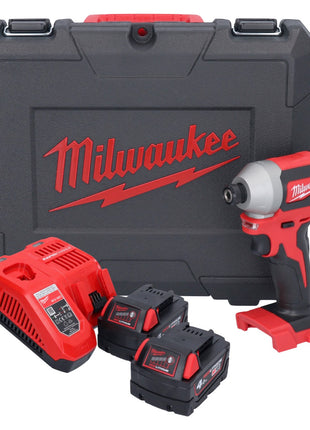 Milwaukee M18 CBLID-402C Akku Schlagschrauber 18 V 180 Nm 1/4" Brushless + 2x Akku 4,0 Ah + Ladegerät + Koffer ( 4933464534 )