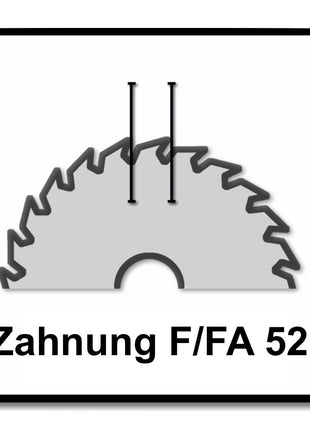 Lama circolare Festool Alluminio / Plastica HW F/FA 52 168 x 1,8 x 20 PW16 ( 205767 ) per TS 60 K, CSC-SYS 50