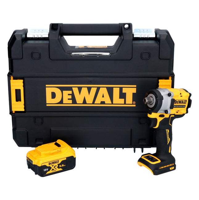 DeWalt DCF 922 NT Clé à choc sans fil 18 V 400 Nm 1/2" Brushless + 1x batterie 5,0 Ah + TSTAK - sans chargeur