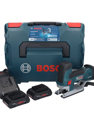 Bosch GST 18V-155 SC Professional Akku Stichsäge 18 V ( 06015B0002 ) + 2x ProCORE Akku 4,0 Ah + Ladegerät + L-Boxx - Toolbrothers