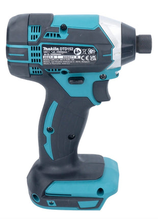 Makita DTD 152 Y1 cordless impact wrench 18 V 165 Nm 1/4" + 1x rechargeable battery 1.5 Ah - without charger