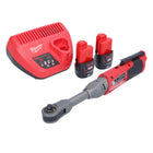 Milwaukee M12 FIR38LR-302 cliquet à batterie long 12 V 75 Nm 3/8