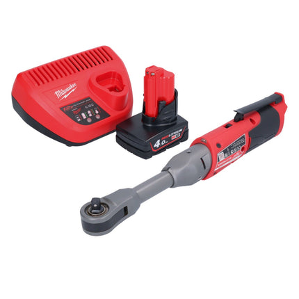 Milwaukee M12 FIR38LR-401 Batterie cliquet long 12 V 75 Nm 3/8'' 1/4'' + 1x batterie 4,0 Ah + kit chargeur