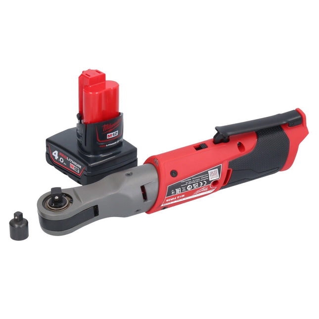 Milwaukee M12 FIR38-401 Cricchetto a batteria 12 V 75 Nm 3/8" 1/4" + 1x batteria ricaricabile 4,0 Ah - senza caricabatterie