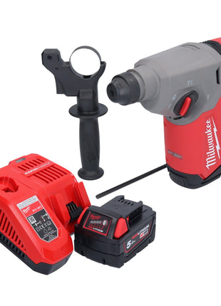 Trapano a percussione a batteria Milwaukee M18 FH-501 18 V 2,5 J SDS plus Brushless + 1x batteria ricaricabile 5,0 Ah + caricatore