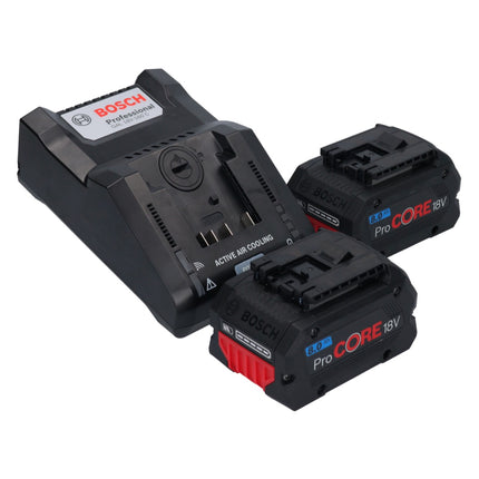 Meuleuse d'angle sur batterie Bosch GWX 18V-15 SC Professional 18 V (06019H6501) 125 mm BITURBO X-LOCK + 2x batterie ProCORE 8,0 Ah + chargeur + L-BOXX