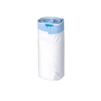 160 Toiletteneinlagen mit Superabsorbierenden Unterlagen, 8 Rollen, 20 Stück pro Rolle, Einlage 59 x 38 cm, mit Kordelzug, in weiß, blau 4er Set - Toolbrothers