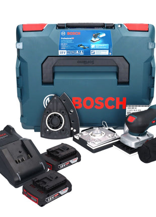 Akumulatorowa szlifierka oscylacyjna Bosch GSS 18V-13 18 V + 2x akumulator 2,0 Ah + ładowarka + L-BOXX