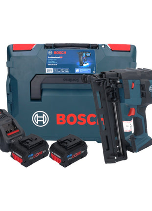 Bosch GNH 18V-64 M Professional Akku Nagler 18 V 64 mm + 2x ProCORE Akku 8,0 Ah + Ladegerät + L-BOXX