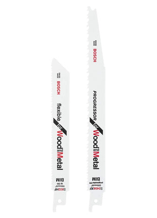 Bosch Progressor & Flexible for Wood and Metal Säbelsägeblatt Set BIM 2 Stk. ( 260925C110 ) 150 / 200 mm für Holz und Metall - Toolbrothers