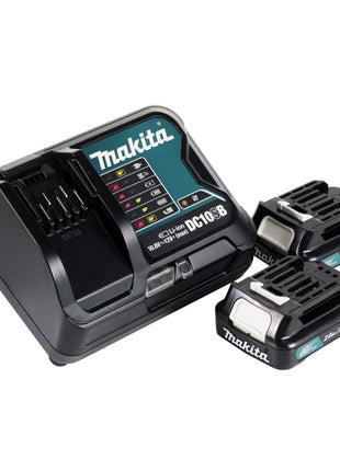 Makita CLX 237 SAJ cordless special set DF 333 D cordless impact drill + JV 101 D cordless jigsaw + 2x rechargeable battery 2.0 Ah + charger + Makpac
