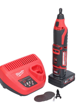 Milwaukee C12 RT-401 Akku Rotationswerkzeug 12 V + 1x Akku 4,0 Ah + Ladegerät