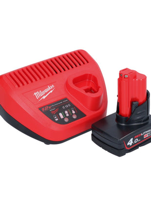Milwaukee C12 RT-401 Akku Rotationswerkzeug 12 V + 1x Akku 4,0 Ah + Ladegerät