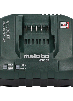 Metabo Basic Set 4x Li-Power Akkupack 18 V 2,0 Ah CAS Li-Ion Akku ( 4x 625596000 ) + ASC 55 Ladegerät AIR COOLED 12 - 36 V ( 627044000 ) - Toolbrothers