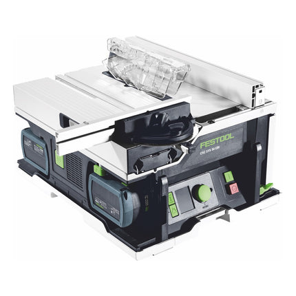 Festool CSC SYS 50 EBI-Plus Akku Tischkreissäge 36 V ( 2x 18 V ) ( 577374 ) 168 mm Brushless + 2x Akku 5,0 Ah + Ladegerät + Systainer - Toolbrothers