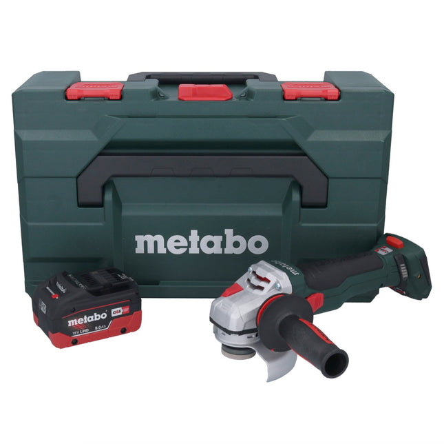 Smerigliatrice angolare a batteria Metabo WB 18 LTX BL 15-125 Quick 18 V 125 mm senza spazzole + 1x batteria ricaricabile 8,0 Ah + metaBOX - senza caricabatterie