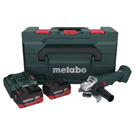 Metabo W 18 L 9-125 Akku Winkelschleifer 18 V 125 mm + 2x Akku 5,5 Ah + Ladegerät + metaBOX - Toolbrothers