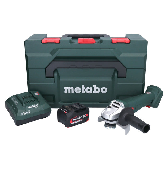 Metabo W 18 7-125 Smerigliatrice angolare a batteria 18 V 125 mm + 1x batteria 4,0 Ah + caricatore + metaBOX