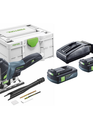 Festool CARVEX PSC 420-Basic scie sauteuse alternative sans fil 18 V 120 mm Brushless + 2x batterie 3,0 Ah + chargeur + systainer