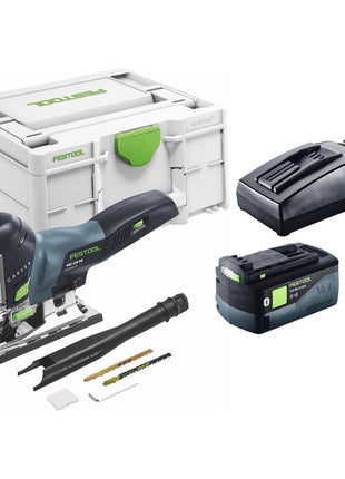 Festool CARVEX PSC 420-Basic scie sauteuse alternative sans fil 18 V 120 mm sans balai + 1x batterie 5,0 Ah + chargeur + systainer