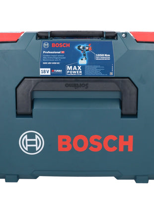 Bosch GDS 18V-1050 HC atornillador de impacto inalámbrico 18 V 1050 Nm BITURBO sin escobillas + 1x batería ProCORE 8,0 Ah + cargador + L-Boxx