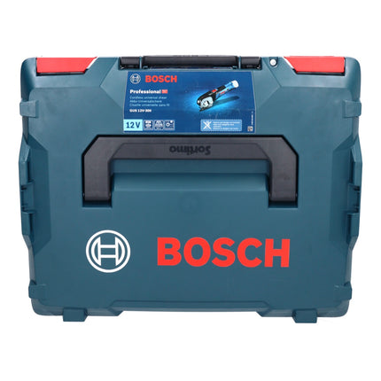 Bosch GUS 12V-300 Ciseaux universels à batterie professionnelle 12 V (06019B2904) + 2x batteries 2,0 Ah + chargeur + L-Boxx