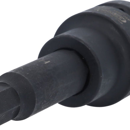 KS TOOLS 1" Kraft-Bit-Stecknuss Innensechskant, lang, 17mm ( 450.0491 ) - Toolbrothers
