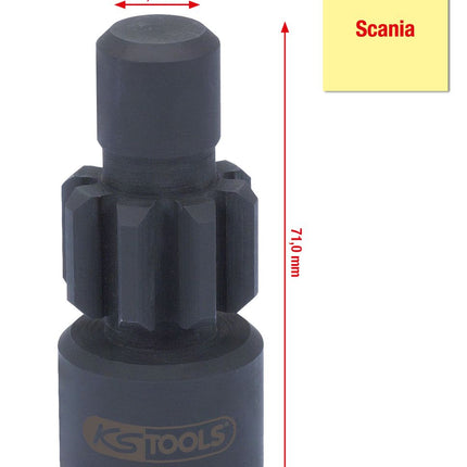 KS TOOLS 1/2" Motor-Durchdrehvorrichtung für Scania ( 455.0070 ) - Toolbrothers