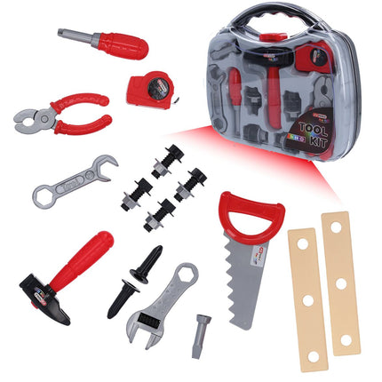 KS TOOLS Kinder Werkzeug-Satz mit Werkzeugkoffer, 21-tlg ( 100203 ) - Toolbrothers