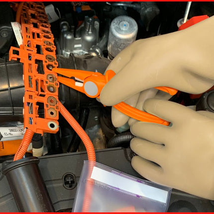 KS TOOLS Guanto di protezione da elettricista con isolamento di protezione, taglia 10, classe 00, Bianco ( 117.0048 )