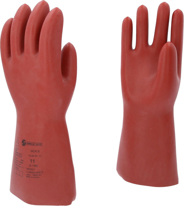 KS TOOLS Guanto di protezione da elettricista con protezione meccanica e termica, taglia 11, classe 0, rosso ( 117.0088 )
