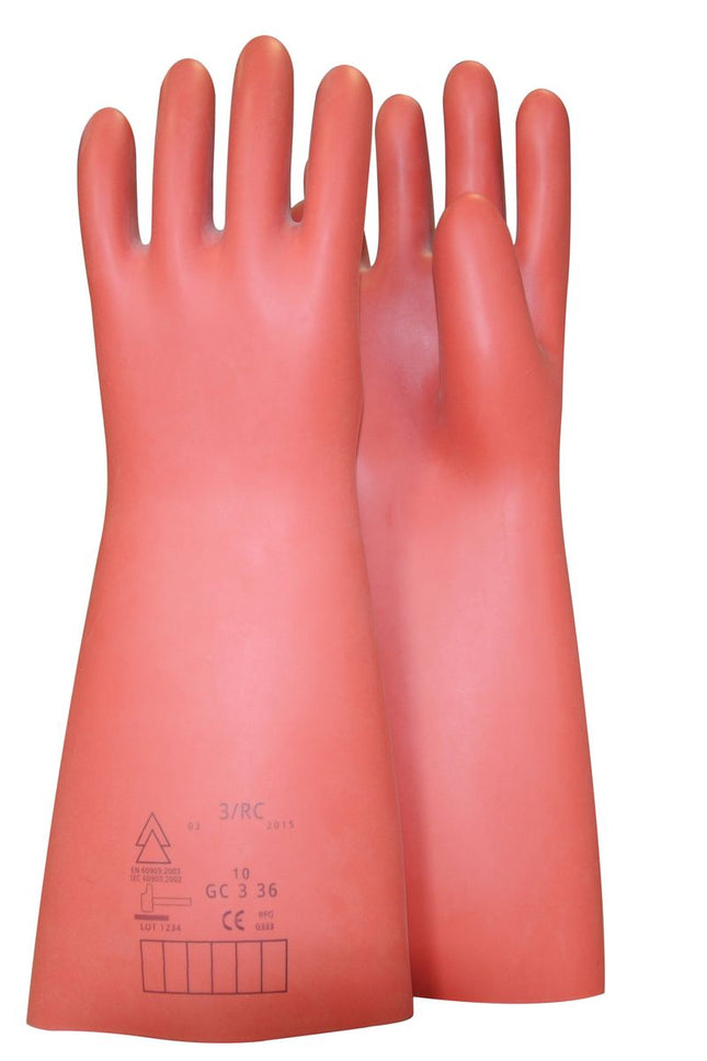 KS TOOLS Gant de protection pour électricien à protection mécanique et thermique, taille 10, classe 2, rouge ( 117.0093 )