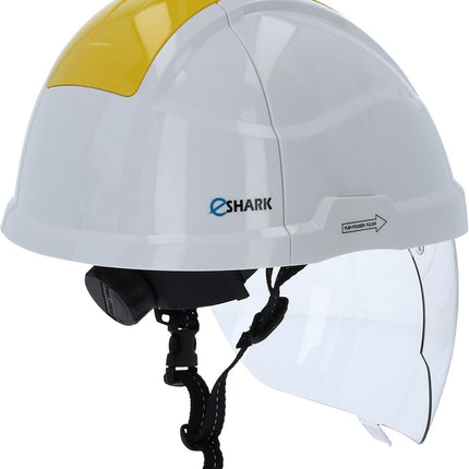 KS TOOLS Casco di protezione da lavoro con protezione per il viso, giallo ( 117.0136 )