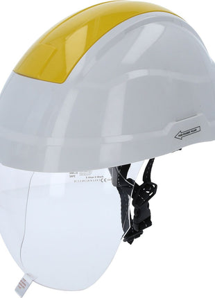 KS TOOLS Casque de sécurité de travail avec visière, jaune ( 117.0136 )