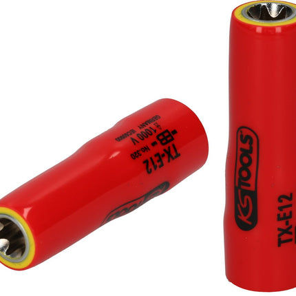 KS TOOLS 3/8" Torx-E-Stecknuss mit Schutzisolierung, E10, lang ( 117.2368 ) - Toolbrothers