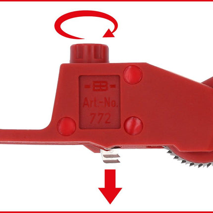 KS TOOLS Découpeur de gaines de câbles avec revêtement isolant, 240 mm ( 117.3901 )