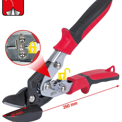 KS TOOLS Figuren-Durchlaufschere, linksschneidend ( 118.0046 ) - Toolbrothers