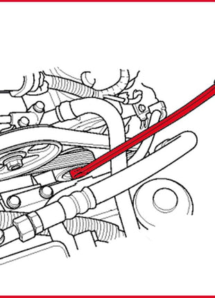 KS TOOLS Riemenscheiben-Schlüssel für Mercedes 8,0 mm ( 150.1303 ) - Toolbrothers