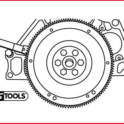 KS TOOLS Schwungrad-Halteschlüssel, 255mm ( 150.2438 ) - Toolbrothers