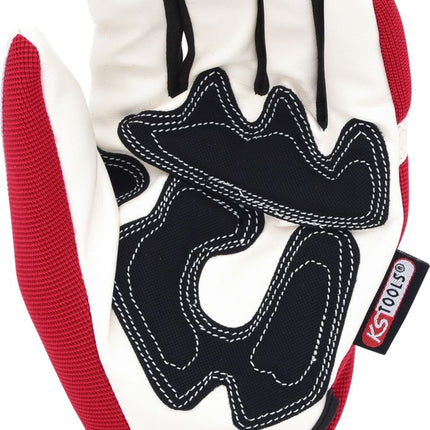 KS TOOLS Leder-Mechaniker-Handschuh, Vibrationsgedämmt, 10 ( 310.0255 ) - Toolbrothers