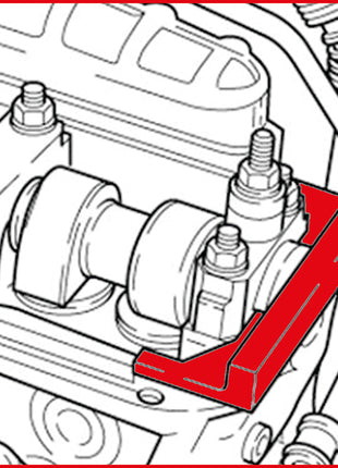 KS TOOLS Motoreinstell-Werkzeug-Satz für VAG, 5-tlg VW mit 2,4 Motoren ( 400.2125 )